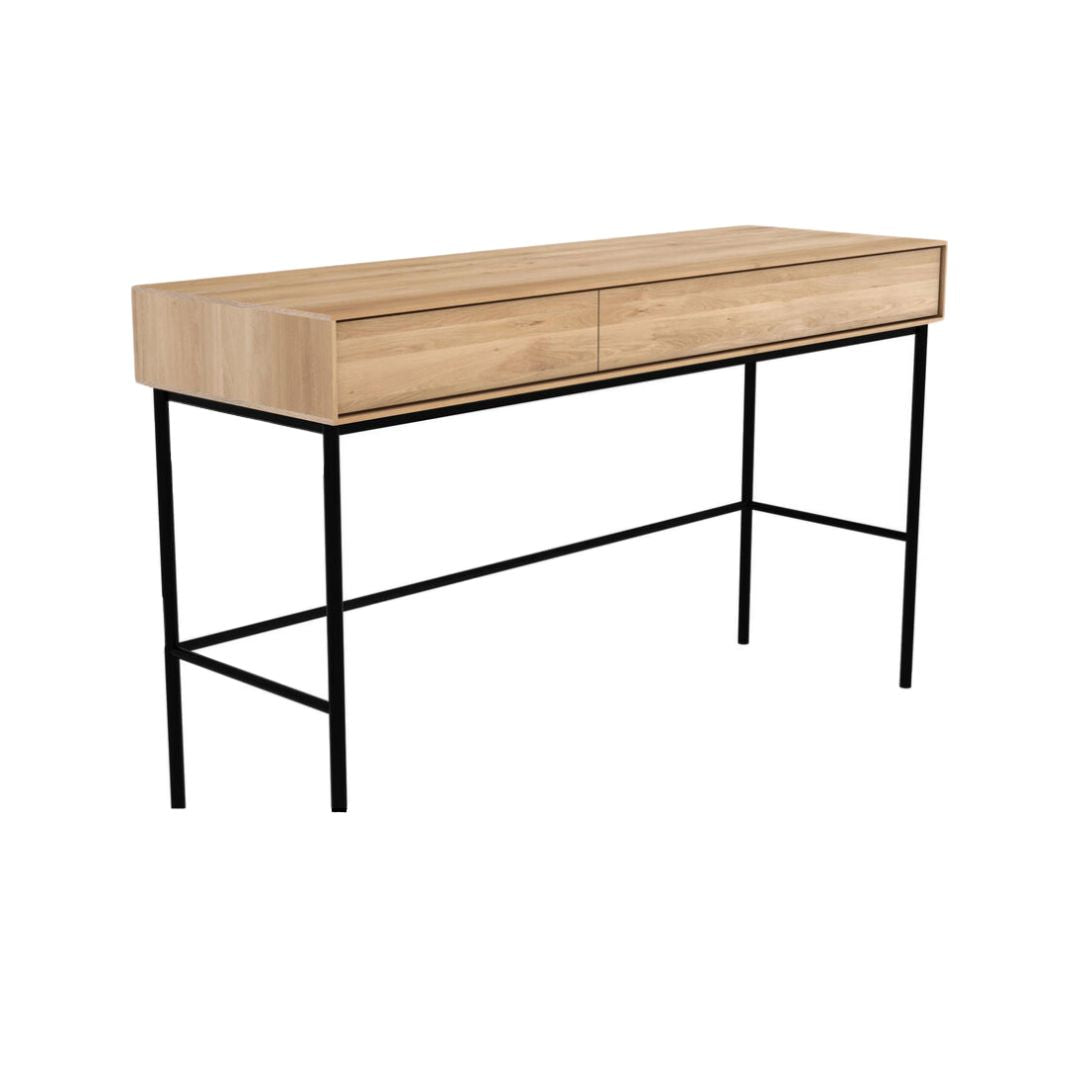 Dressing table/server - 2 Drawers & Black Steel Legs