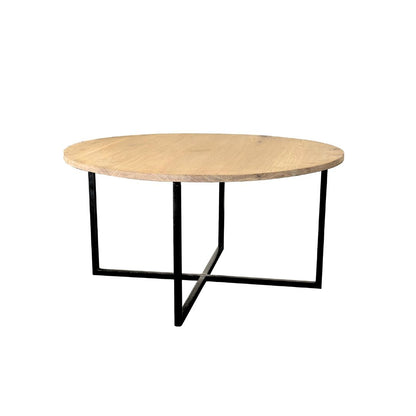 Round Coffee Table - Steel Legs
