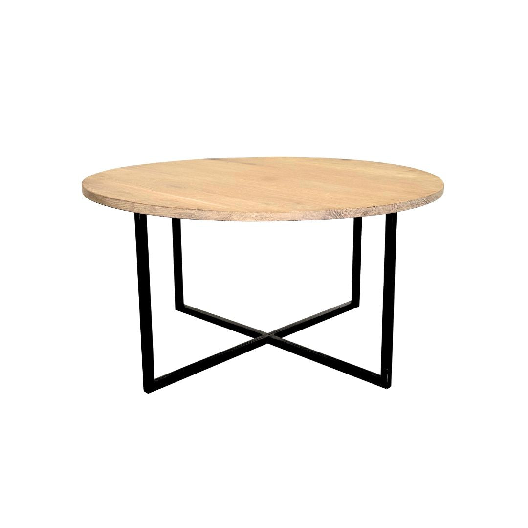 Round Coffee Table - Steel Legs