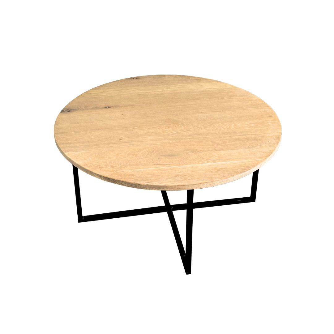 Round Coffee Table - Steel Legs