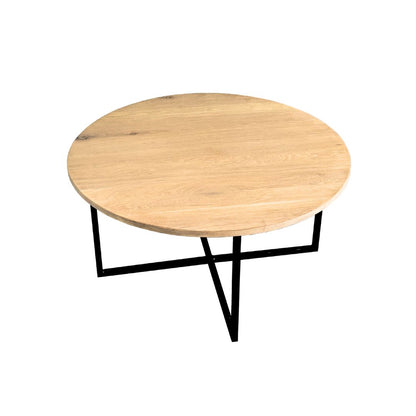 Round Coffee Table - Steel Legs