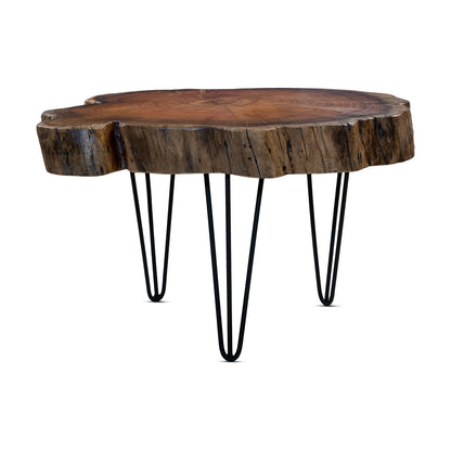 Round Live Edge Side table | Blackwood