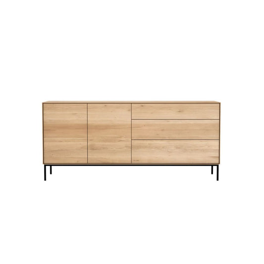 Solid Wood Side Board 2 Doors, 3 drawers.