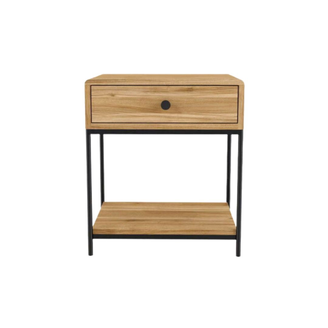 Two Tier Bedside table - Drawer & Shelf