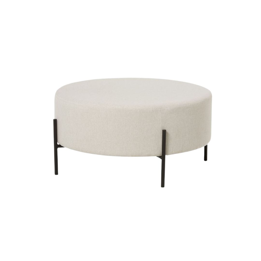 Round Ottoman - Steel legs