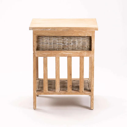 Bedside Table White Wash