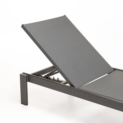 Dark Grey Sun Lounger