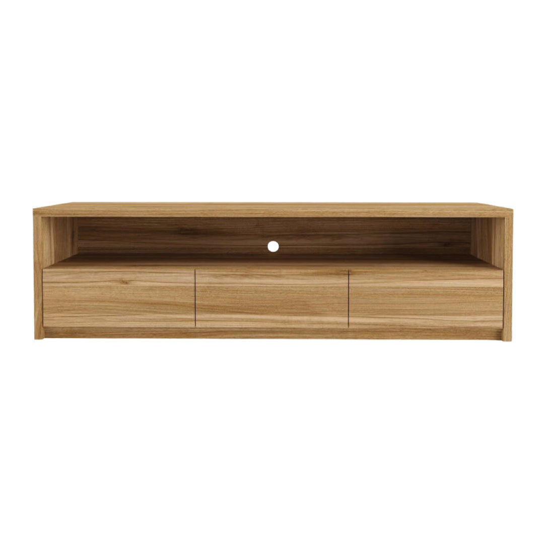 Solid Wood TV Unit 3 Drawers, 1 Opening